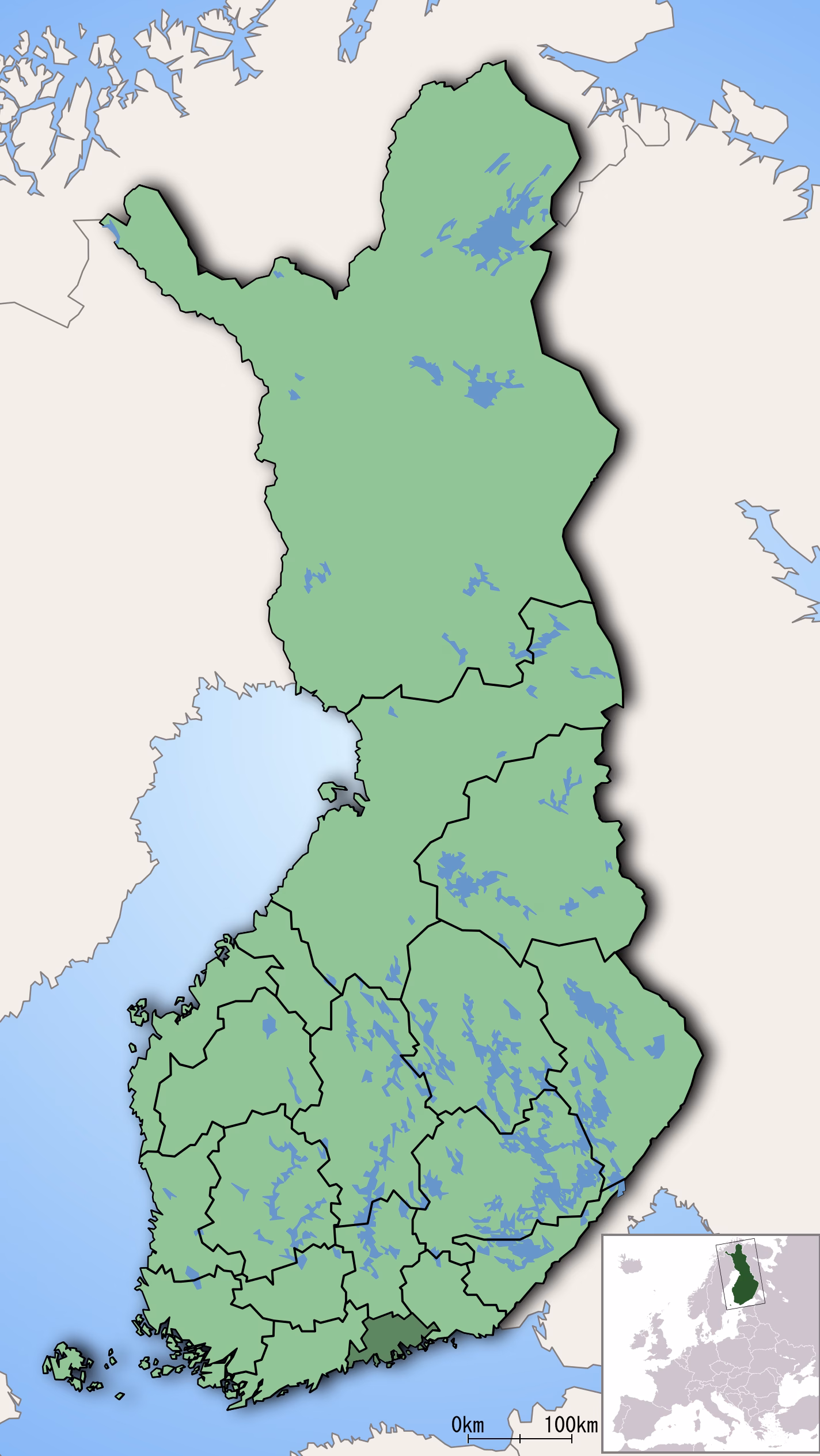 Finland regions Itä-Uusimaa