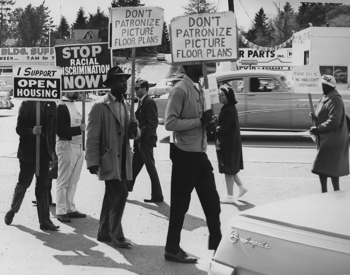 Fair housing protest in Lake City, 1964 (44274353585)