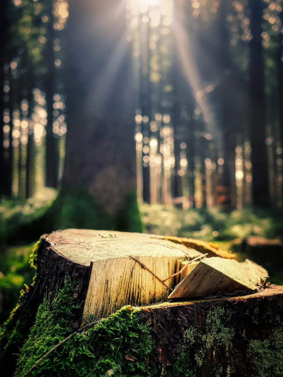Metsäteollisuuden työntekijöitä työskentelemässä metsäkoneiden parissa.