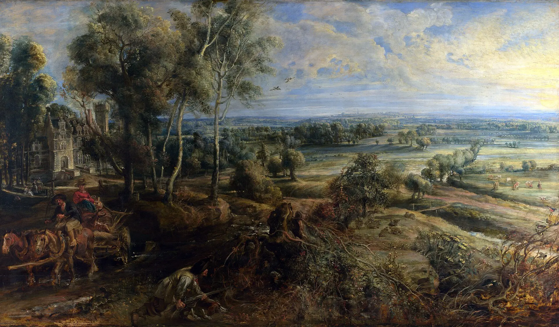 Peter Paul Rubens - A View of Het Steen in the Early Morning