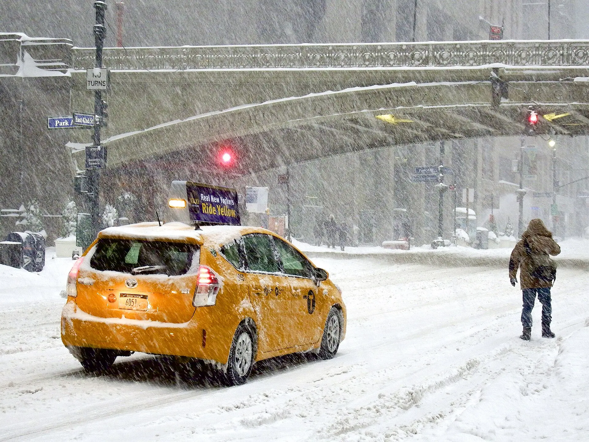 Winter Storm Jonas 2016 NYC Pershing Square