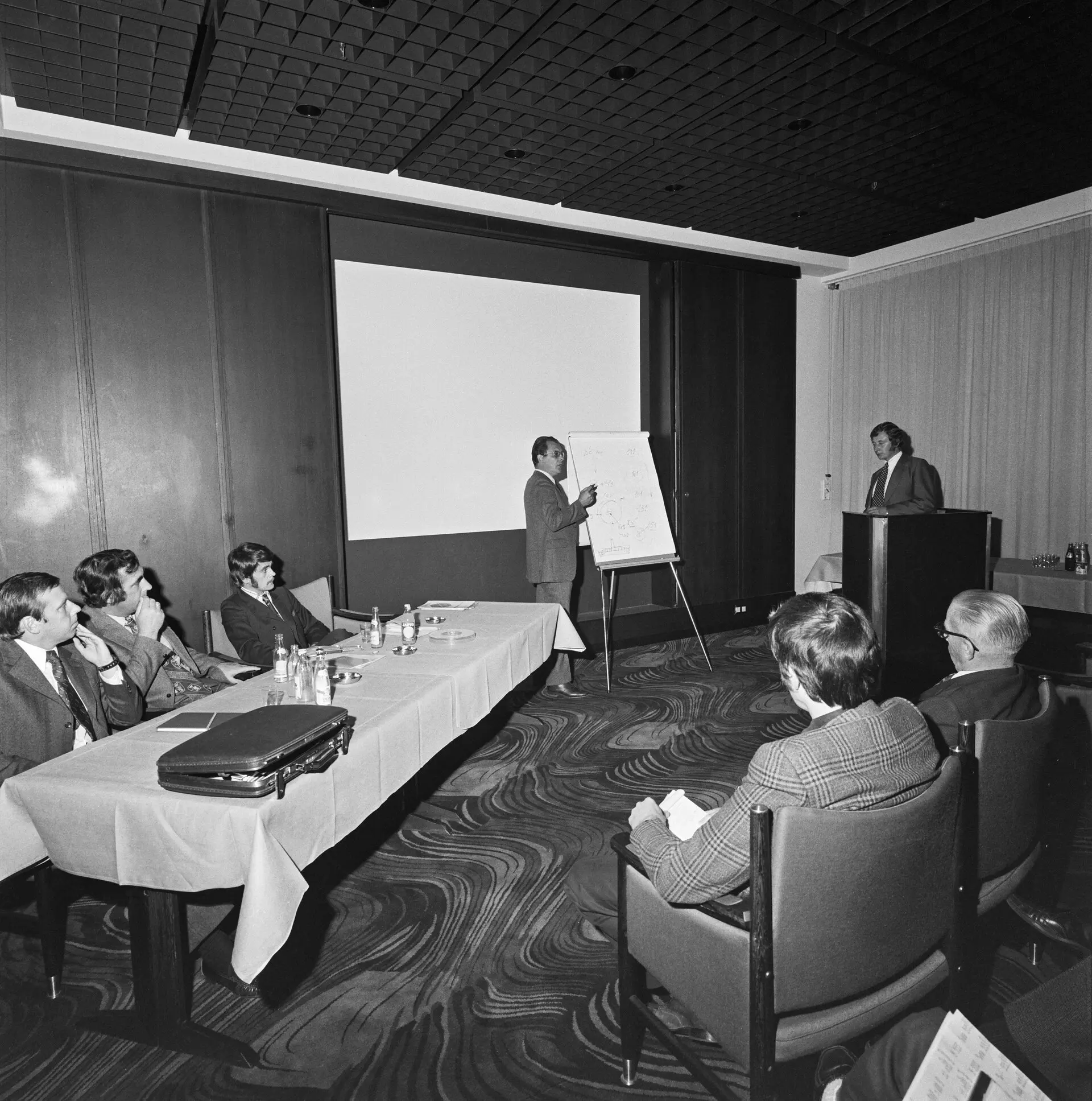 Business meeting or training seminar of the company Bang & Co 1973 (JOKAUAS2 16403-2)